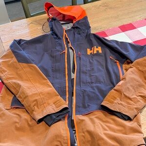 Helly Hansen Navy and Orange Outdoor Jacket